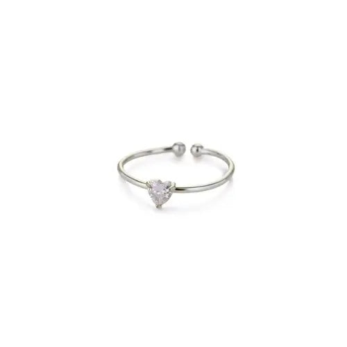 Mini Heart Birthstone Ring 