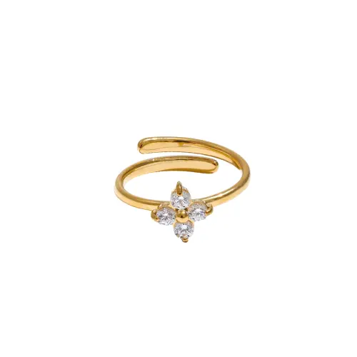 (*Autumn Sale*) Eternal Flower Bezel Ring 