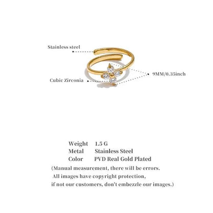 (*Autumn Sale*) Eternal Flower Bezel Ring 