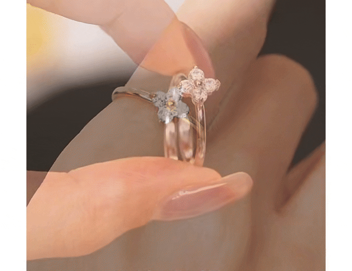 (*Autumn Sale*) Eternal Flower Bezel Ring 