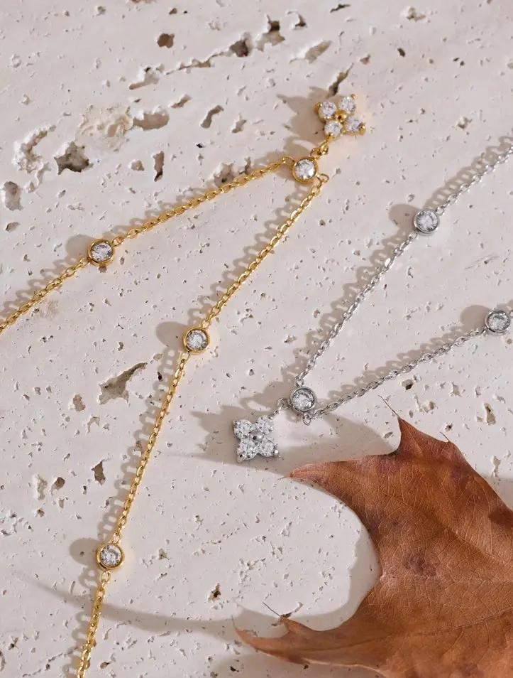 Eternal Flower Bezel Necklace 