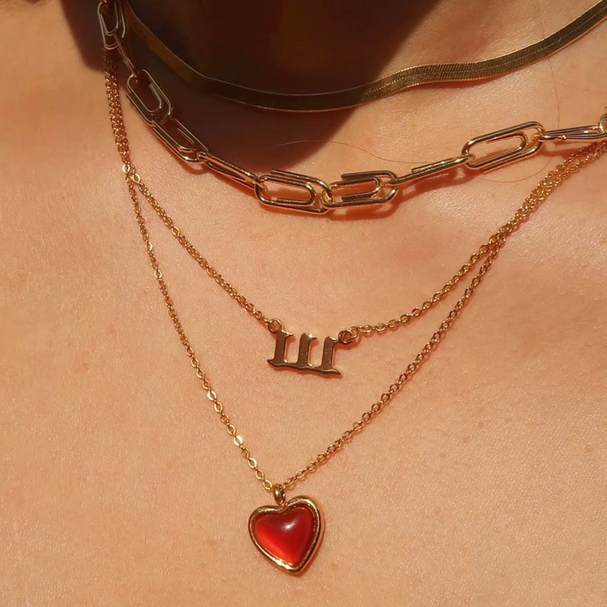 (*Spring Sale*) Heart Gemstone Pendant