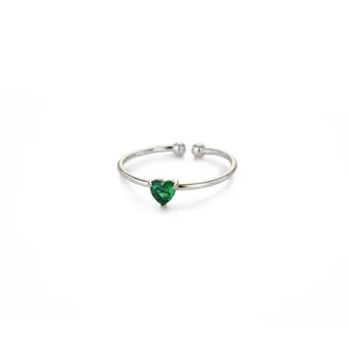 Mini Heart Birthstone Ring 