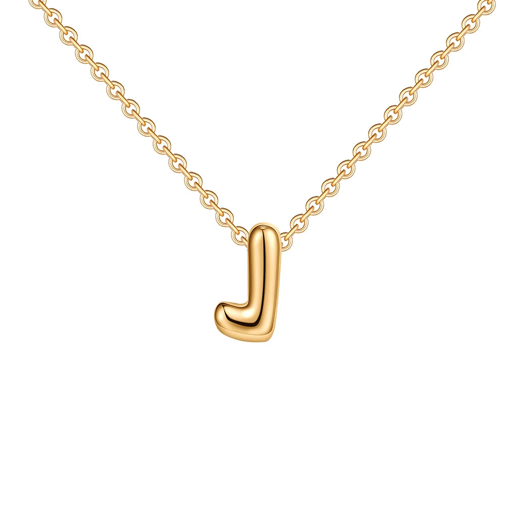 (*Christmas Sale*) Dainty Mini Bubble Initial Necklace