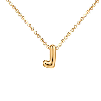 (*Christmas Sale*) Dainty Mini Bubble Initial Necklace