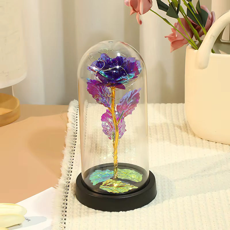 (*Autumn Sale*) Eternal LED Rose Flower in Glass Dome 