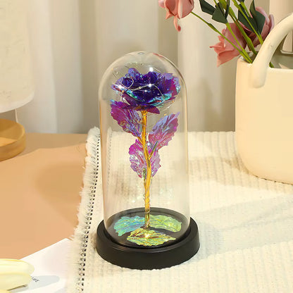 (*Autumn Sale*) Eternal LED Rose Flower in Glass Dome 