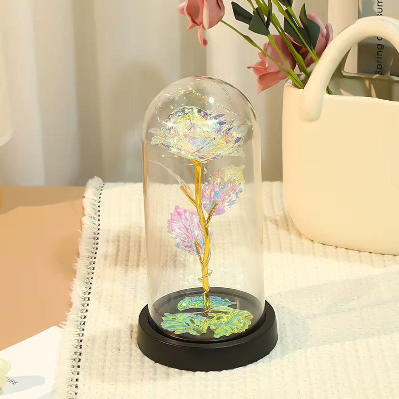 (*Autumn Sale*) Eternal LED Rose Flower in Glass Dome 