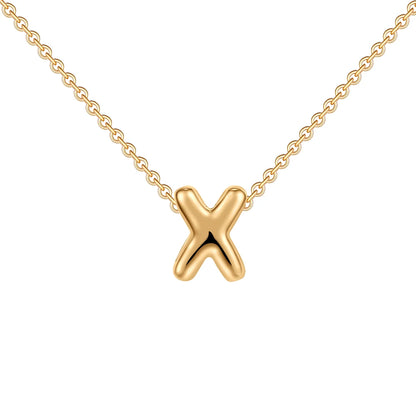 (*Christmas Sale*) Dainty Mini Bubble Initial Necklace