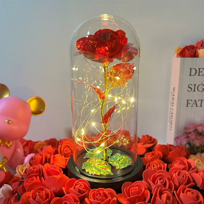 (*Autumn Sale*) Eternal LED Rose Flower in Glass Dome 