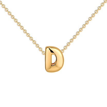 (*Christmas Sale*) Dainty Mini Bubble Initial Necklace