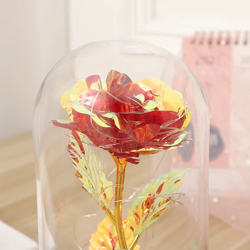 (*Autumn Sale*) Eternal LED Rose Flower in Glass Dome 