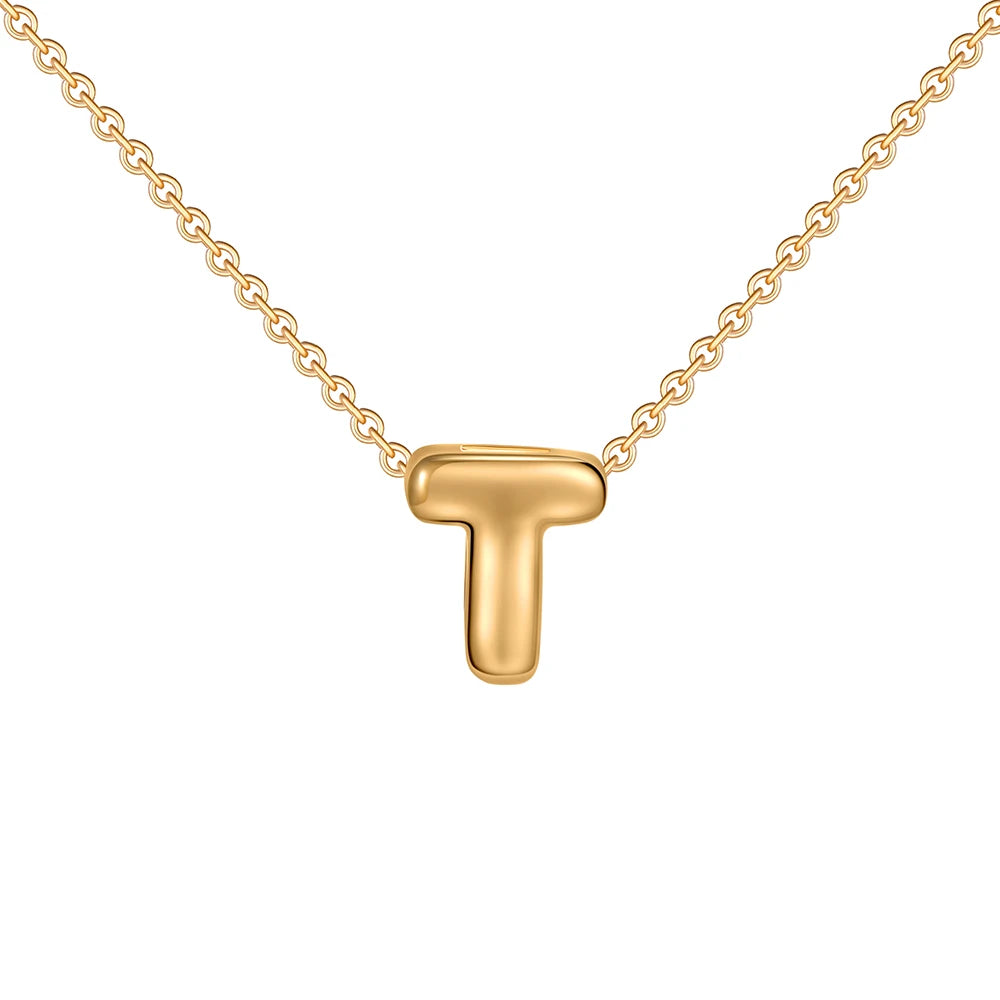 (*Christmas Sale*) Dainty Mini Bubble Initial Necklace