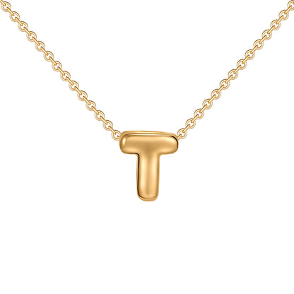 (*Christmas Sale*) Dainty Mini Bubble Initial Necklace