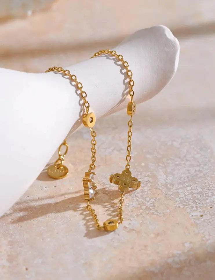 (*Autumn Sale*) Eternal Flower Bezel Bracelet 