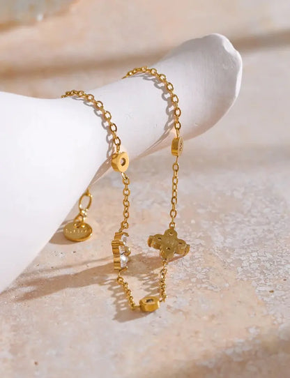 (*Autumn Sale*) Eternal Flower Bezel Bracelet 