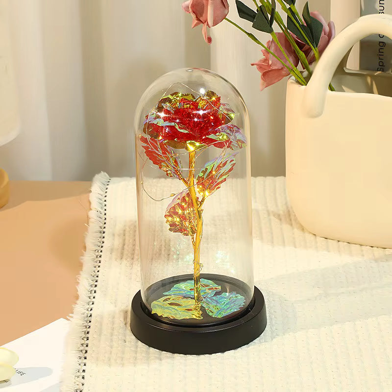 (*Autumn Sale*) Eternal LED Rose Flower in Glass Dome 