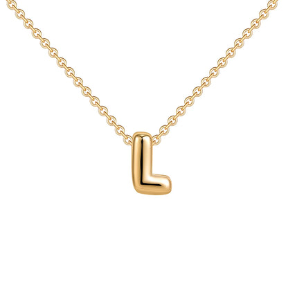 (*Christmas Sale*) Dainty Mini Bubble Initial Necklace