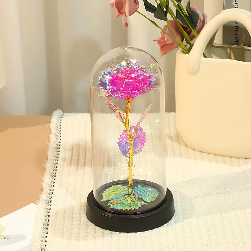 (*Autumn Sale*) Eternal LED Rose Flower in Glass Dome 