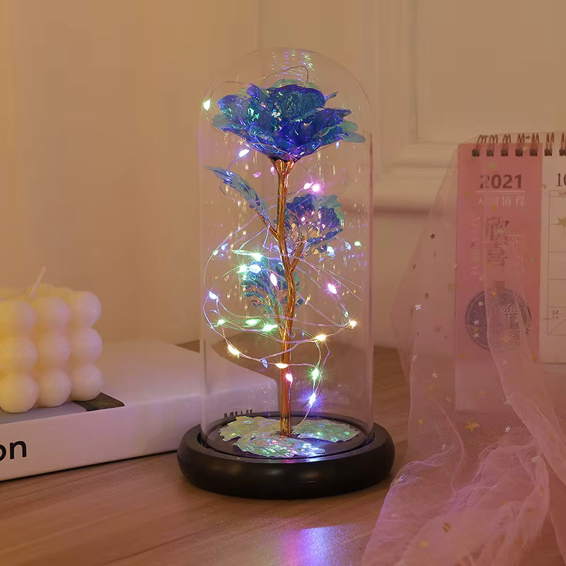 (*Autumn Sale*) Eternal LED Rose Flower in Glass Dome 