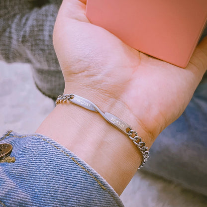 Infinity Love Engraved Couple Bracelets Set