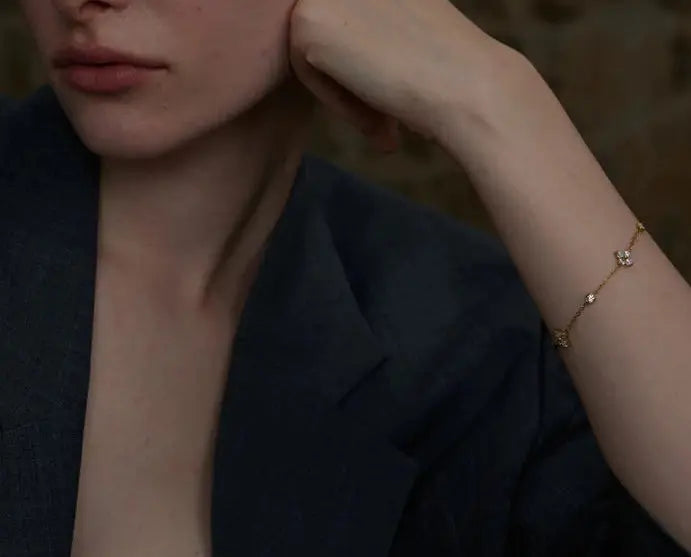 (*Autumn Sale*) Eternal Flower Bezel Bracelet 