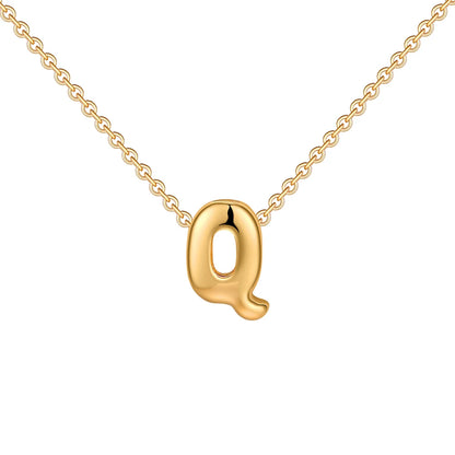 (*Christmas Sale*) Dainty Mini Bubble Initial Necklace