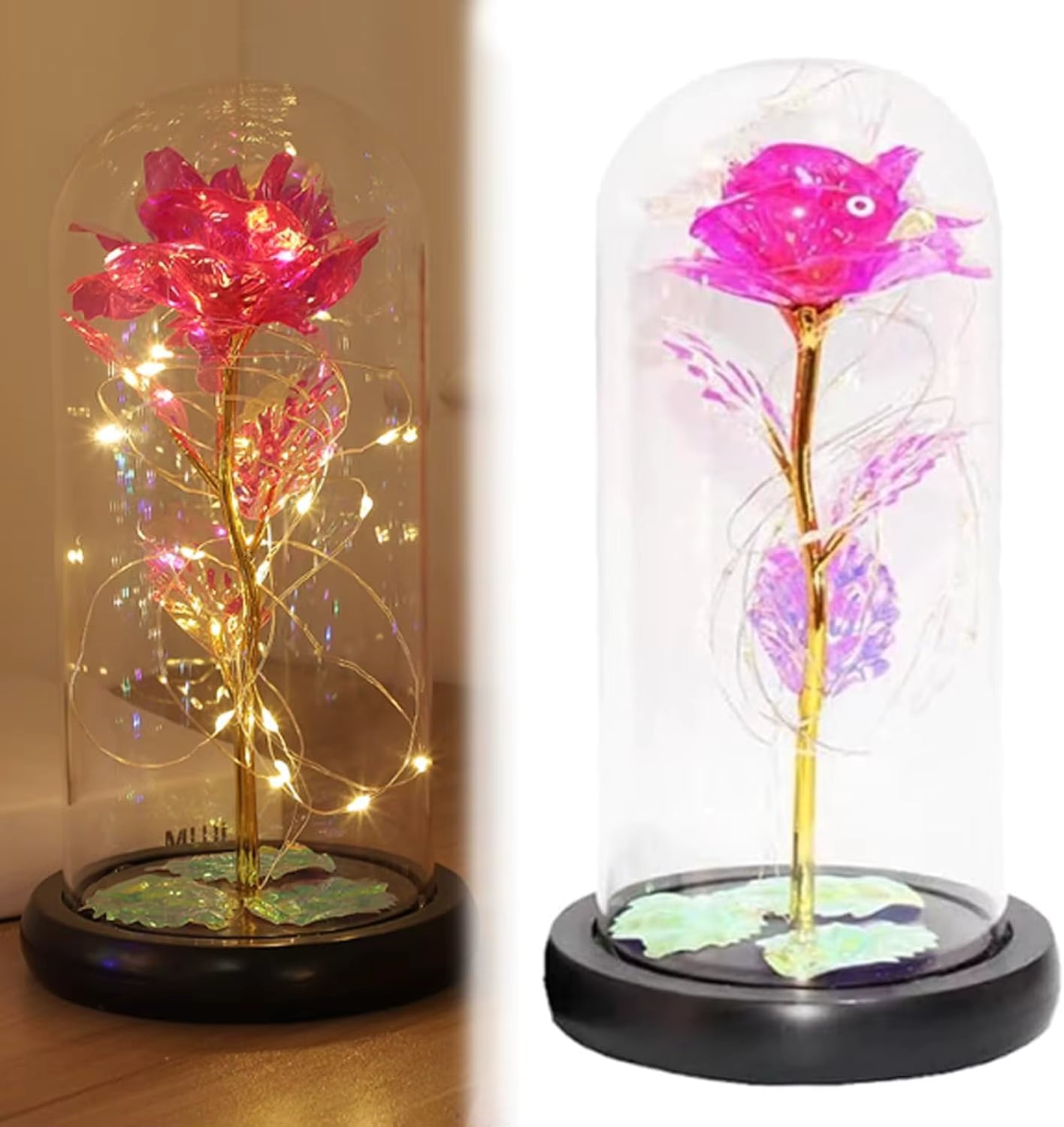 (*Autumn Sale*) Eternal LED Rose Flower in Glass Dome 