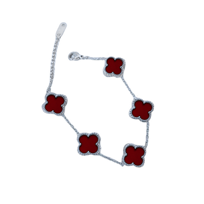 (*Autumn Sale*) Mother Of Pearl Clover Bracelet