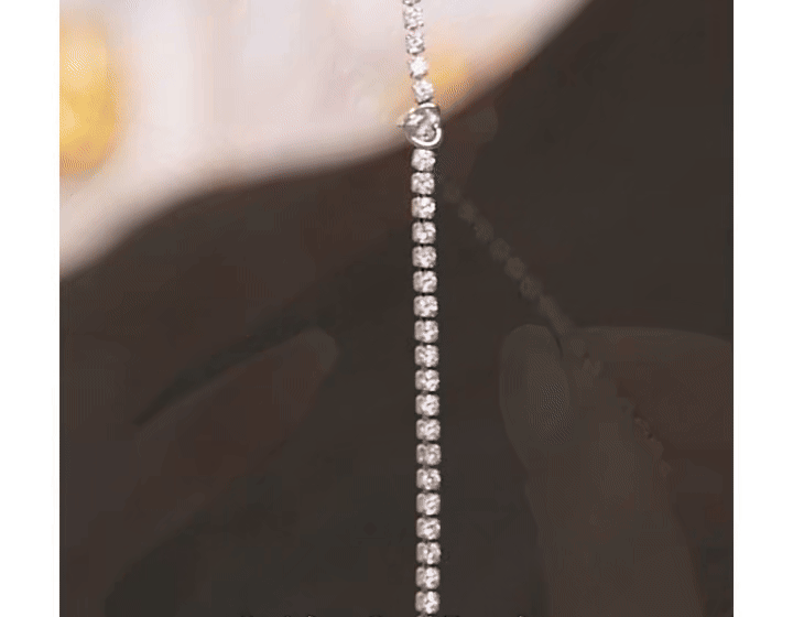 Mini Sparkling Heart Tennis Bracelet