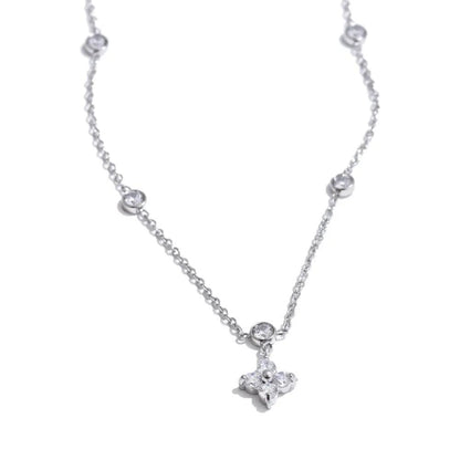 Eternal Flower Bezel Necklace 