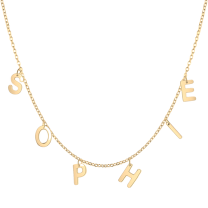 (*Spring Sale*) Classic Suspended Custom Initial Name Necklace
