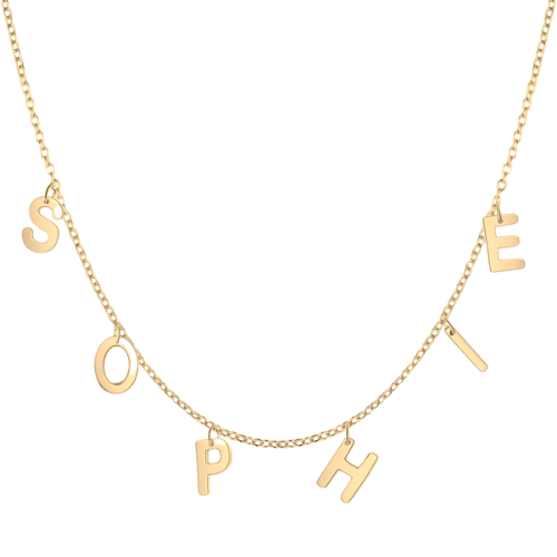 (*Spring Sale*) Classic Suspended Custom Initial Name Necklace