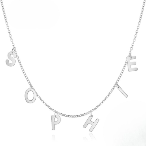 (*Spring Sale*) Classic Suspended Custom Initial Name Necklace