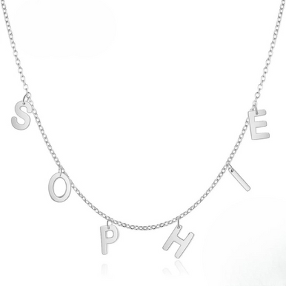 (*Spring Sale*) Classic Suspended Custom Initial Name Necklace