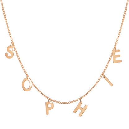 (*Spring Sale*) Classic Suspended Custom Initial Name Necklace