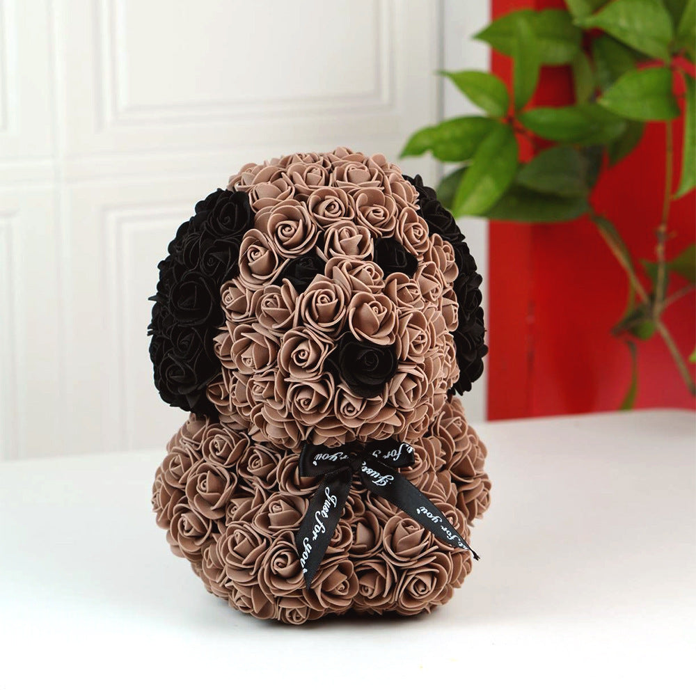 (*Christmas Sale*) Special Edition Luxury Rose Dog 25cm