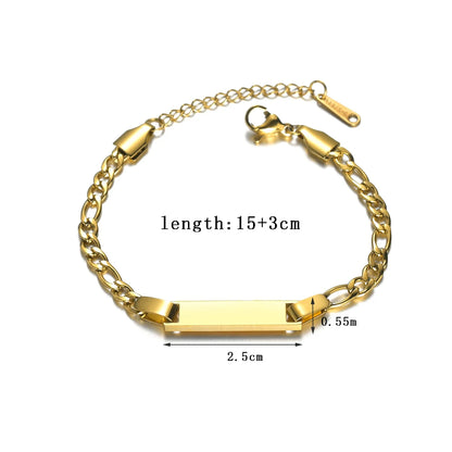 (*Summer Sale*) Engraved Couples Bracelet set W/ Eternal rose Gift Box