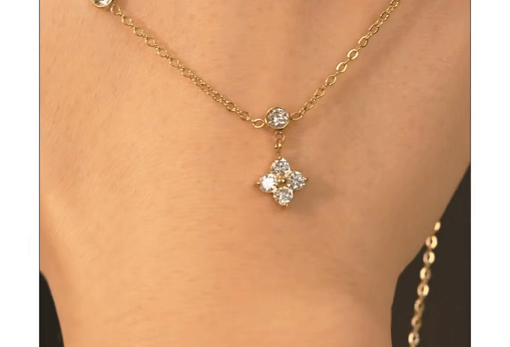Eternal Flower Bezel Necklace 