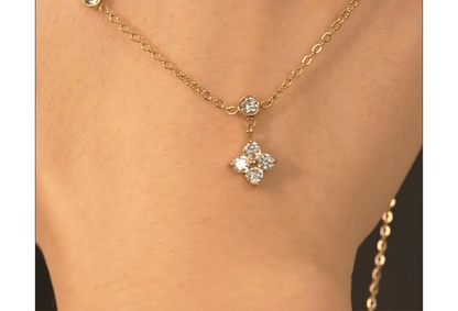 Eternal Flower Bezel Necklace 