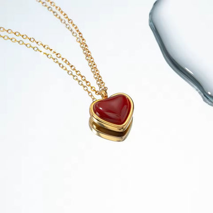 (*Spring Sale*) Heart Gemstone Pendant