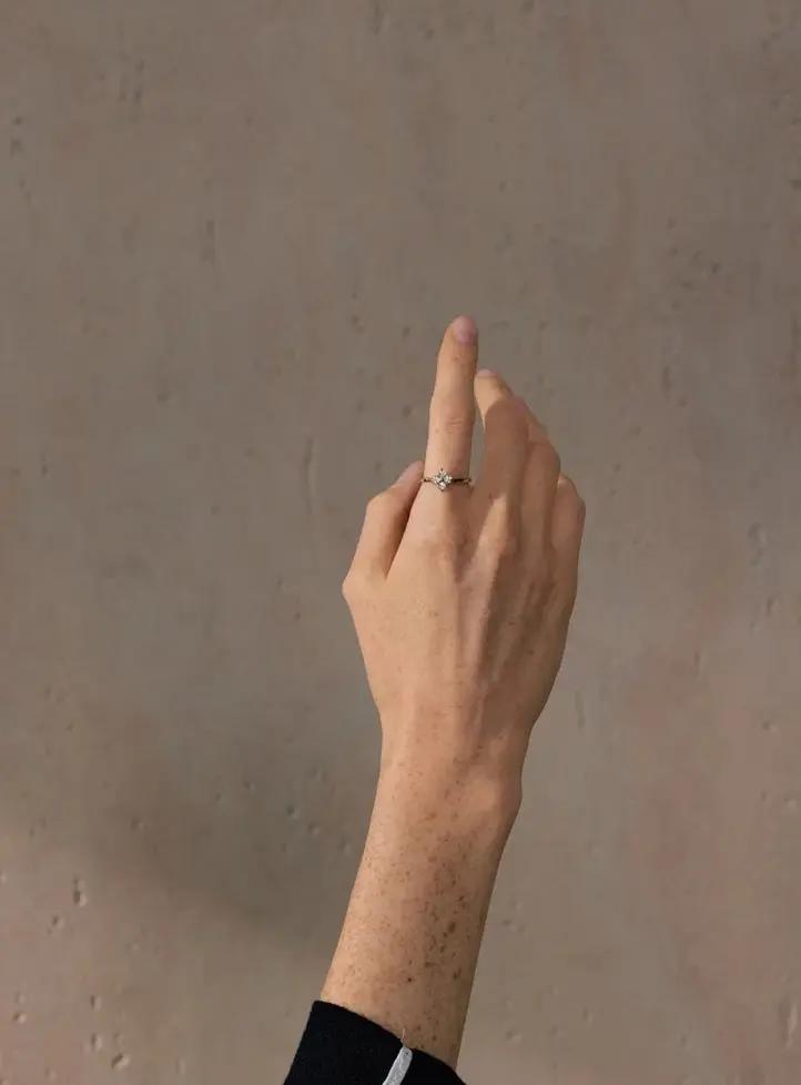 (*Autumn Sale*) Eternal Flower Bezel Ring 