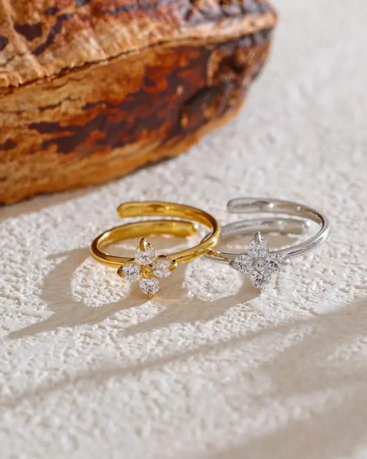 (*Autumn Sale*) Eternal Flower Bezel Ring 