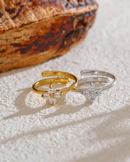 (*Autumn Sale*) Eternal Flower Bezel Ring 