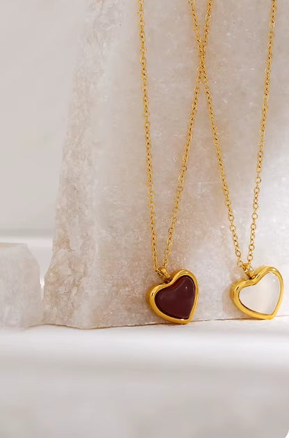 (*Spring Sale*) Heart Gemstone Pendant
