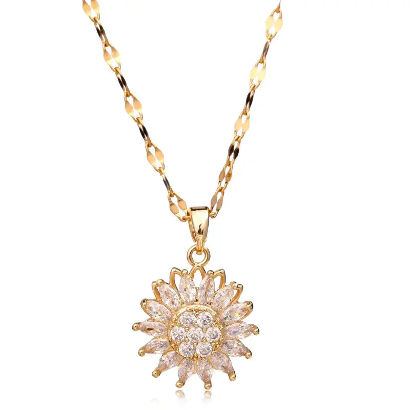 (*Spring Sale*) Luxury Fidget Sunflower Necklace 
