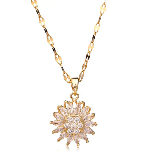 (*Spring Sale*) Luxury Fidget Sunflower Necklace 