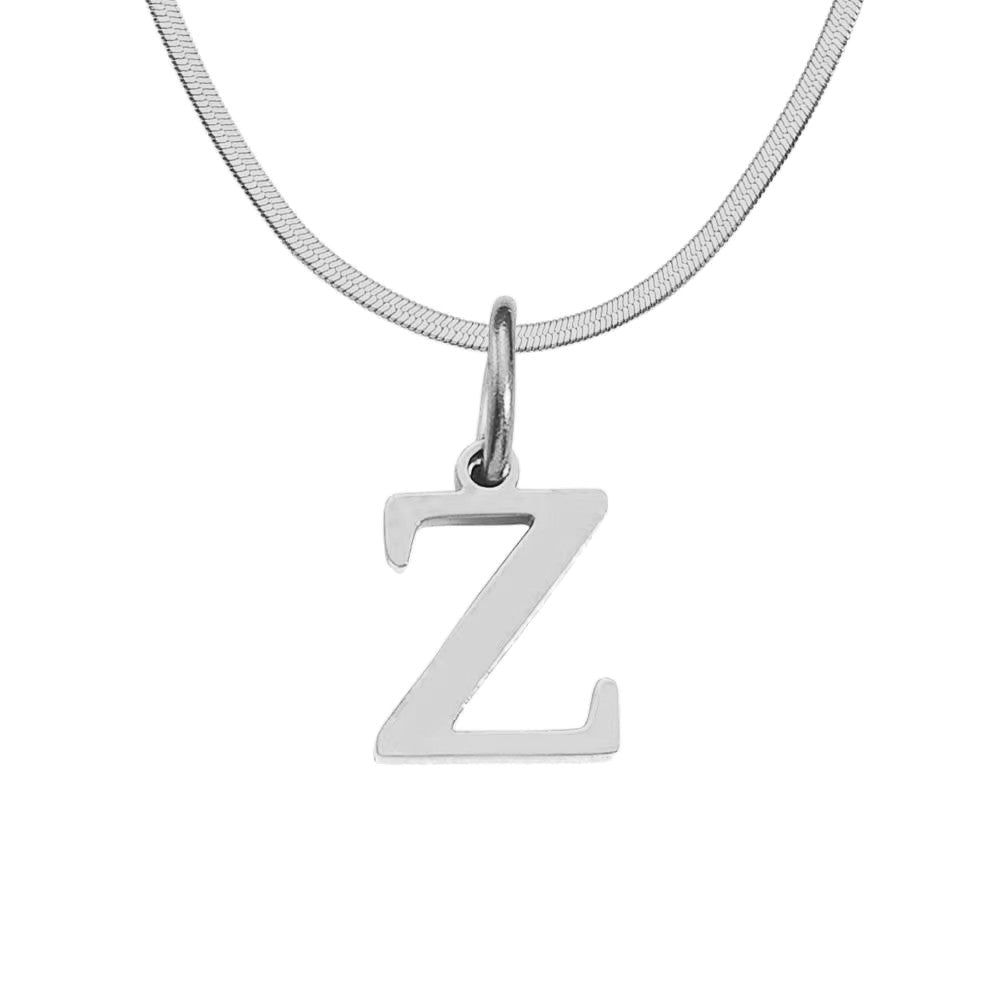 (*Christmas Sale*) Herringbone Initial Necklace