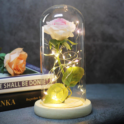 (*Spring Sale*) Eternal LED Rose Flower in Glass Dome