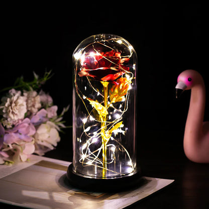 (*Spring Sale*) Eternal LED Rose Flower in Glass Dome